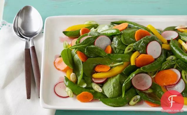 Salada De Ervilha Com Espinafre E Açúcar