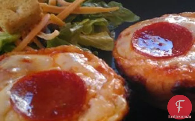 Fácil Pepperoni Pizza Muffins