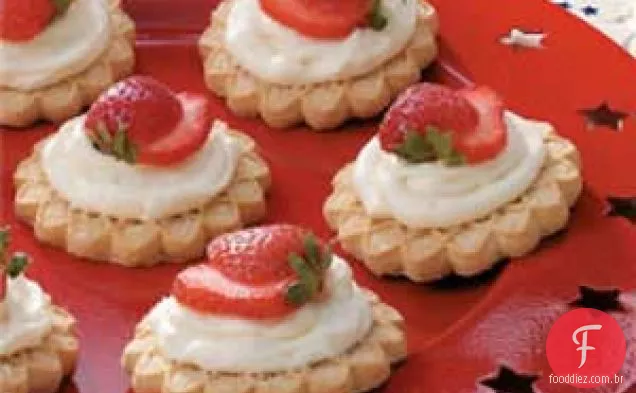 Tortas De Biscoito De Morango