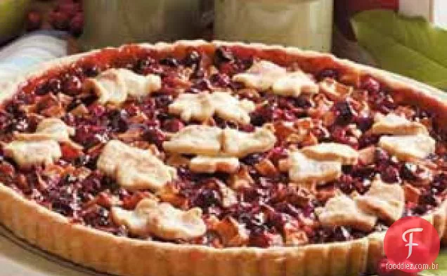 Quick Apple Cranberry Tart