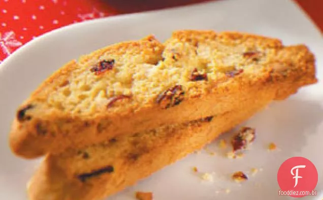 Chocolate Branco-Cranberry Biscotti