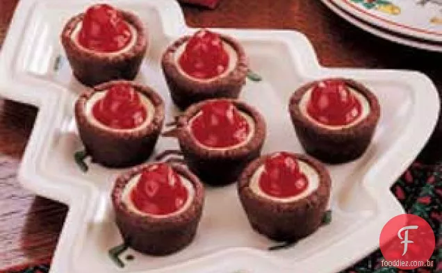 Pequenos Cheesecakes De Cereja
