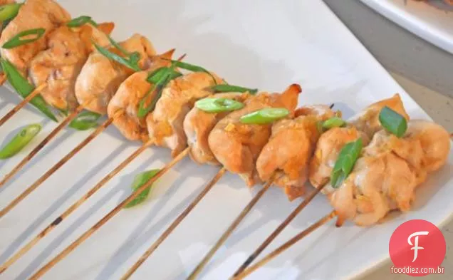 Espetos De Frango Com Abacaxi Gingered
