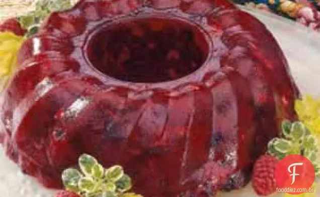 Salada De Gelatina De Cranberry Sem Açúcar