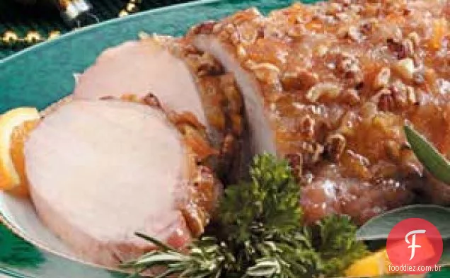 Laranja-Pecan Porco Assado