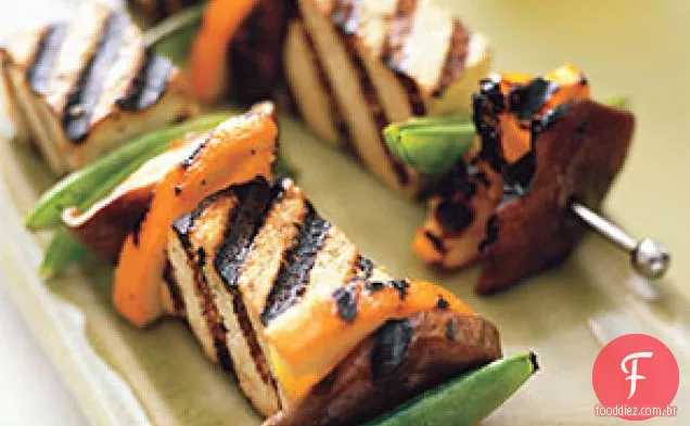 Thai Citrus Tofu Kebabs