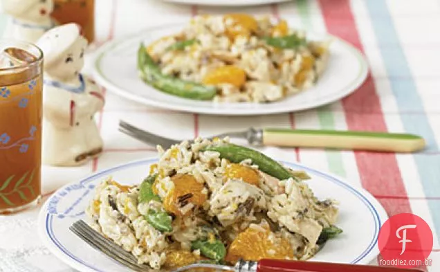 Salada De Frango Com Arroz Laranja-Selvagem