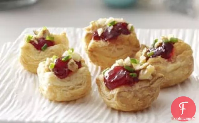 Brie Cherry Pastry Cups