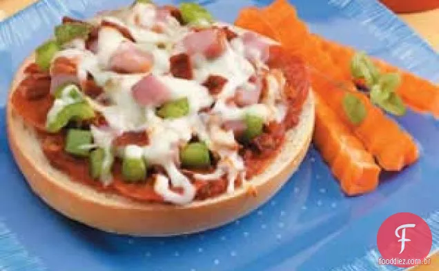 Supreme Bagel Pizzas