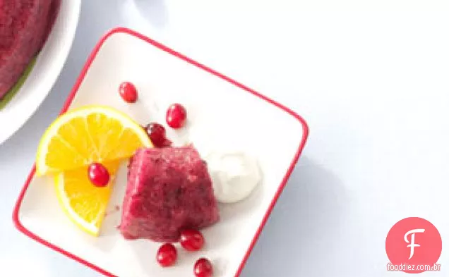 Molde Gelatina Cranberry-Abacaxi