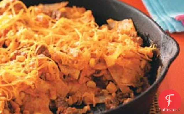 Frigideira Fácil Do Taco Da Carne