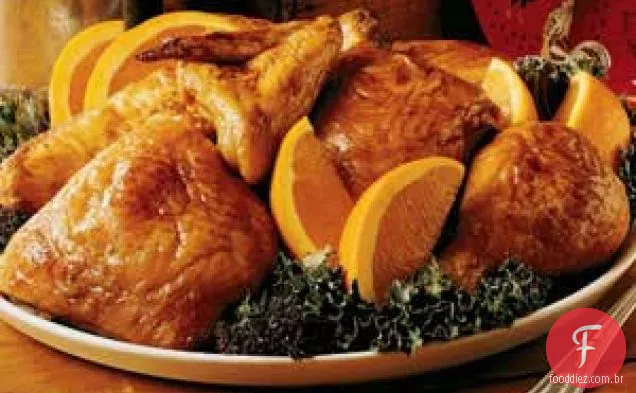 Frango assado agridoce