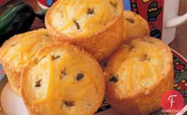 Muffins De Milho Com Pimentão Verde