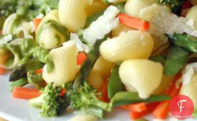 Pasta E Legumes Com Purê De Ervas