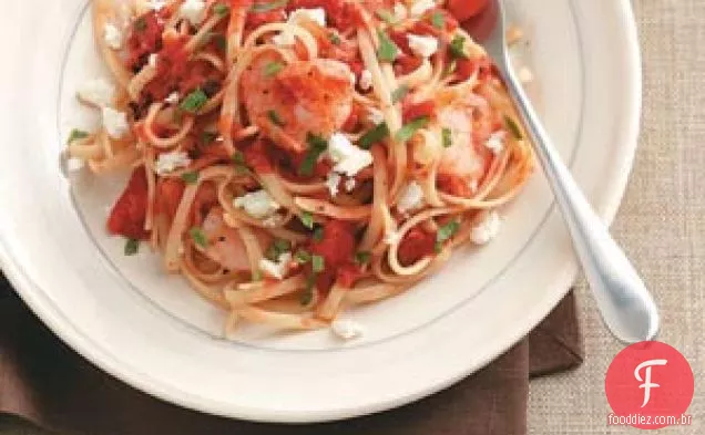 Camarão E Tomate Linguine Toss