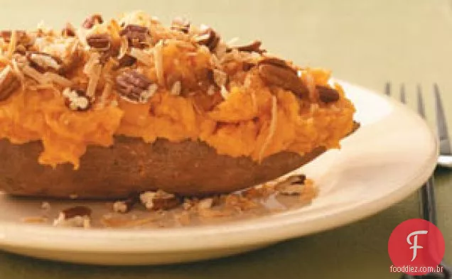 Batata-Doce Assada Duas Vezes Com Coco
