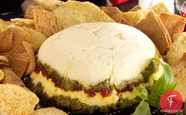 Pasta De Queijo Pesto Em Camadas