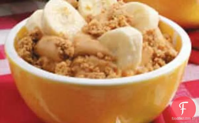 Pudim De Banana Com Manteiga De Amendoim