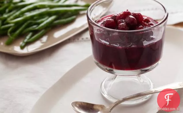 Chutney de Cranberry, maçã e gengibre