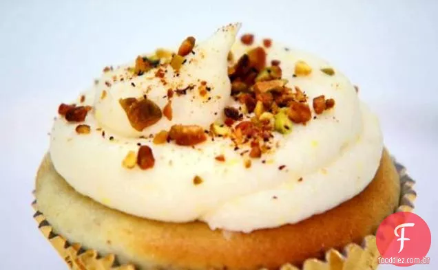 Cupcakes de pistache e cardamomo