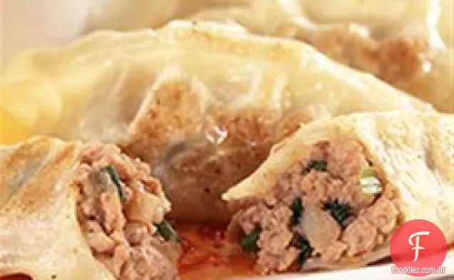 Wontons de porco Asiáticos de Hatfield