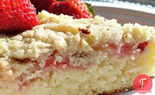 Bolo De Café Com Morango Fresco
