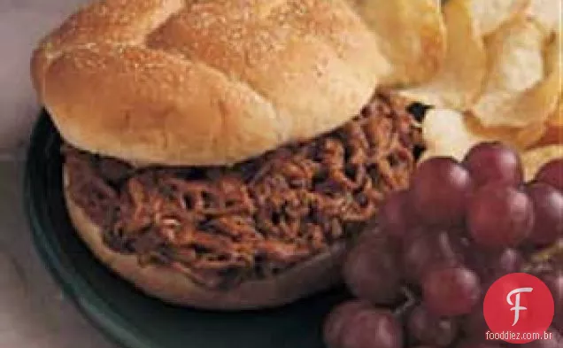 Carne assada em pães