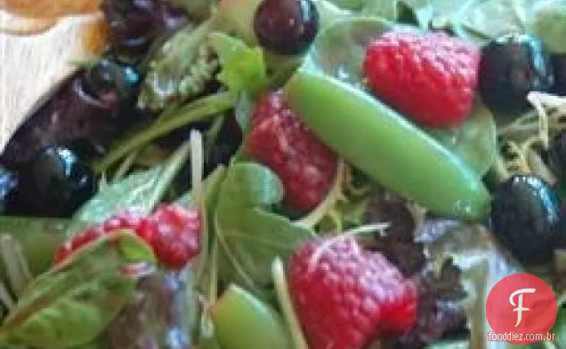 Salada Da Ervilha E Da Baga Da Pressão Do Açúcar