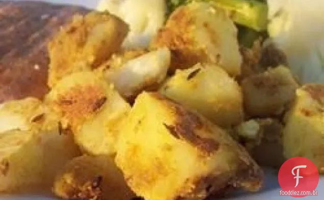 Masale Aaloo (Batatas Com Especiarias)