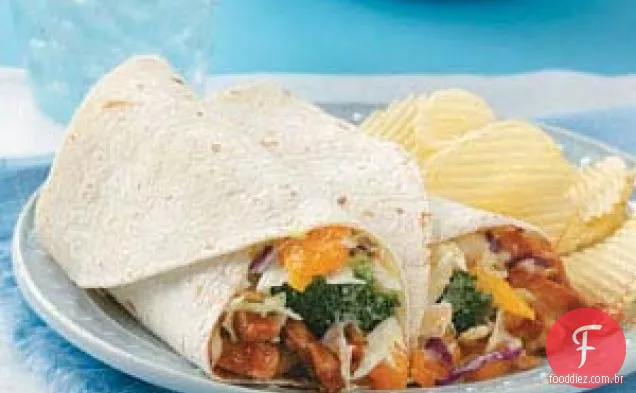 Laranja Frango Wraps
