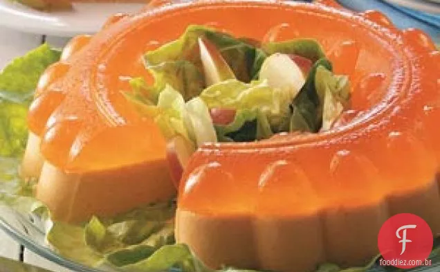 Salada De Gelatina De Laranja Temperada