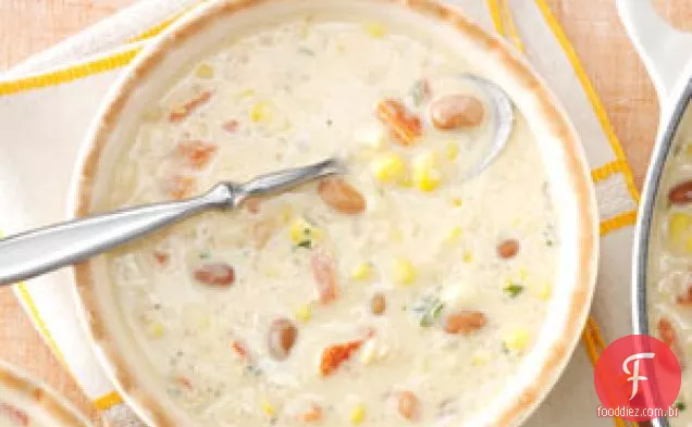 Quinoa Saudável E Sopa De Milho