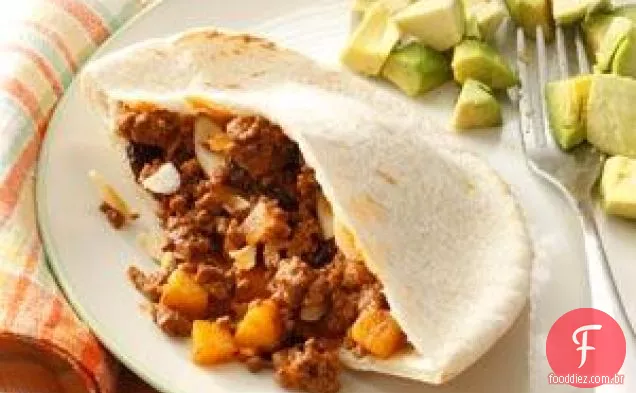 Picadillo em pão Pita