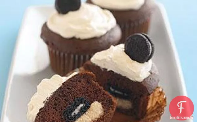 Mini Oreo surpresa Cupcakes