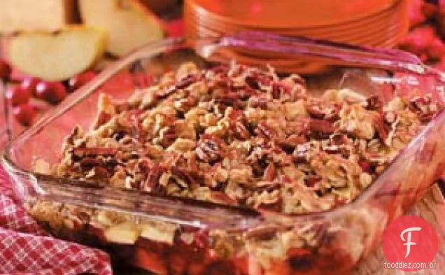 Crumble Maçã Cranberry