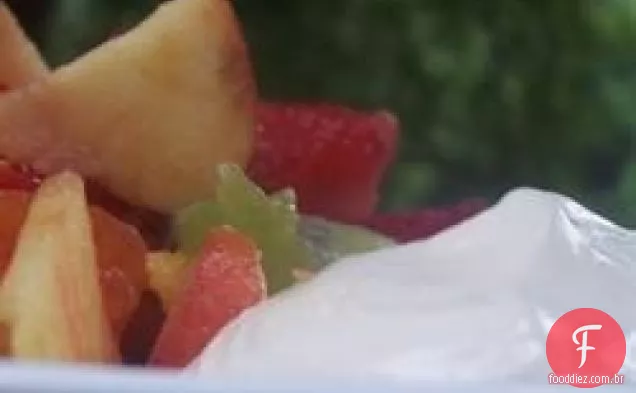 Molho cremoso para frutas