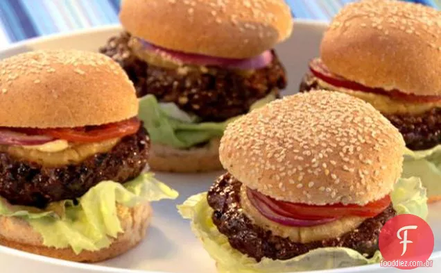 Ananás Teriyaki Burgers