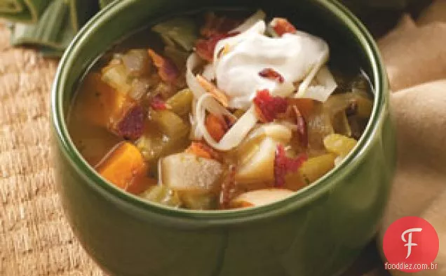 Sopa De Vegetais De Raiz Salgada