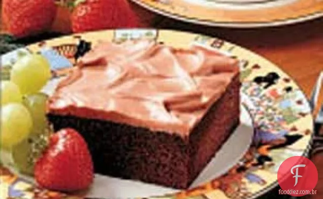 Bolo de folha de comida do diabo