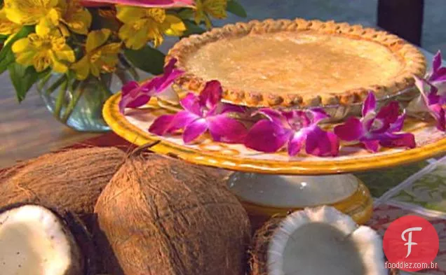 Torta de coco Laula Luau da Paula