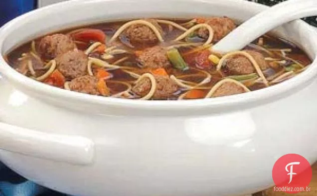 Fácil Almôndega Minestrone