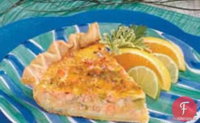 Quiche De Salmão Cheddar