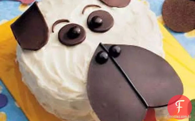 Bolo Do Cão Do Filhote De Cachorro