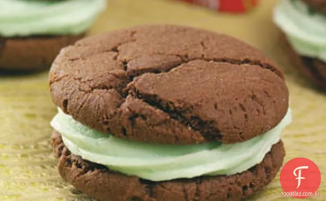 Chocolate Mint Sandwich Cookies