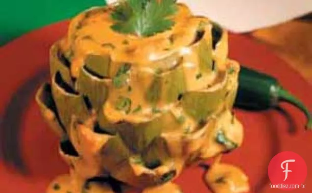 Chili con queso alcachofras
