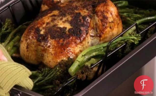 Frango Assado Jalapeno com Broccolini bebê