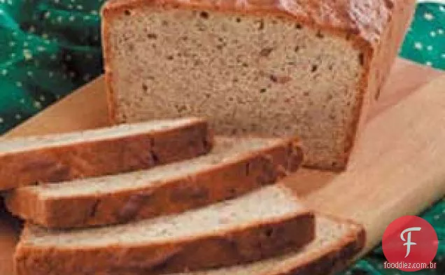 Pão De Banana Com Manteiga De Amendoim