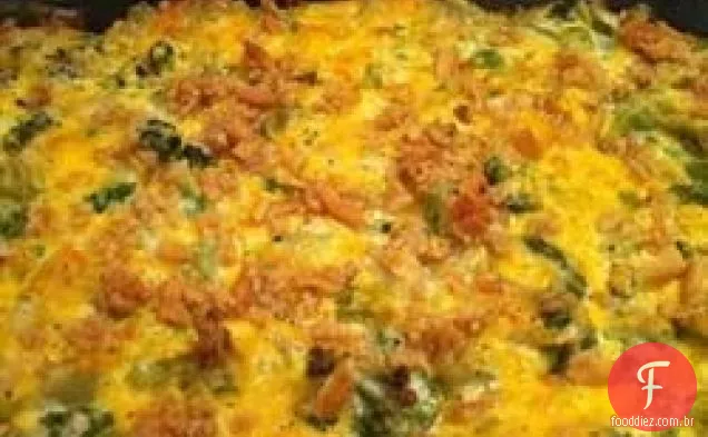 Incrível Caçarola De Brócolis E Queijo