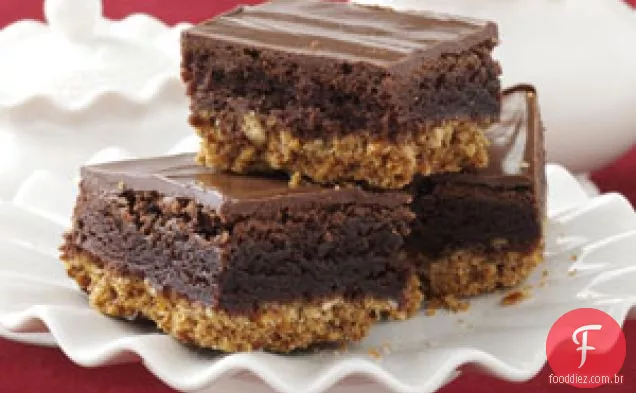 Brownies De Pretzel De Camada Tripla