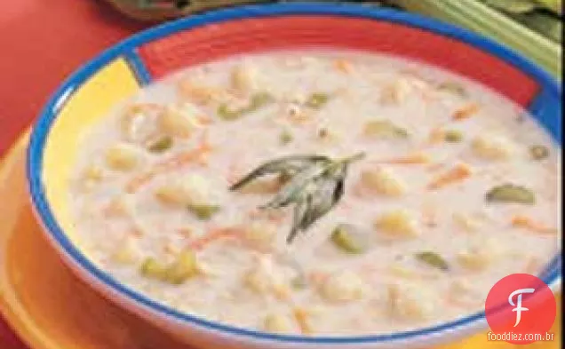 Ganhar creme de sopa de couve-flor